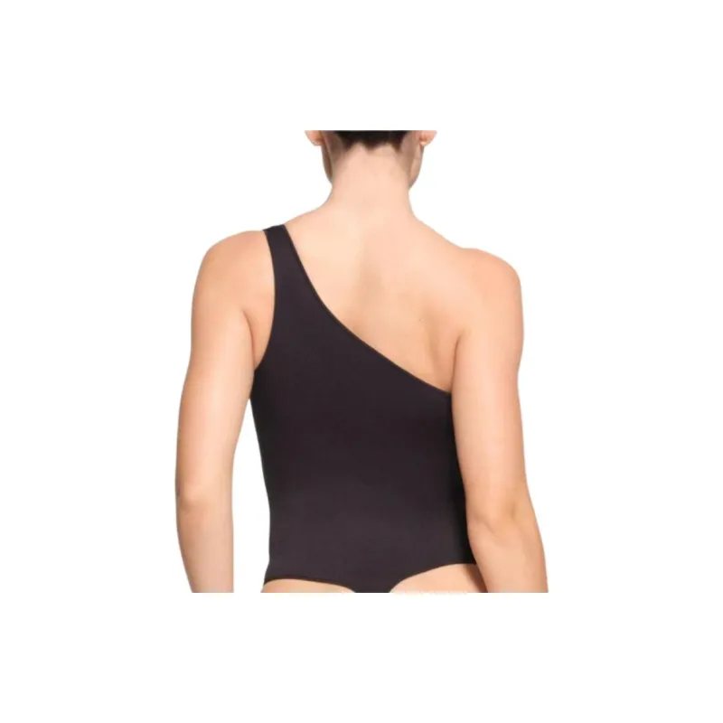 SKIMS ESSENTIAL ONE SHOULDER BODYSUIT Bodysuits Women's ONYX/Onyx-2