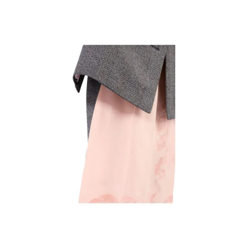PRADA Prince of Wales Pattern Skirt-3