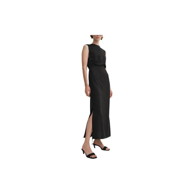 TOTEME Tie-waist Sleeveless Midi Dress-3