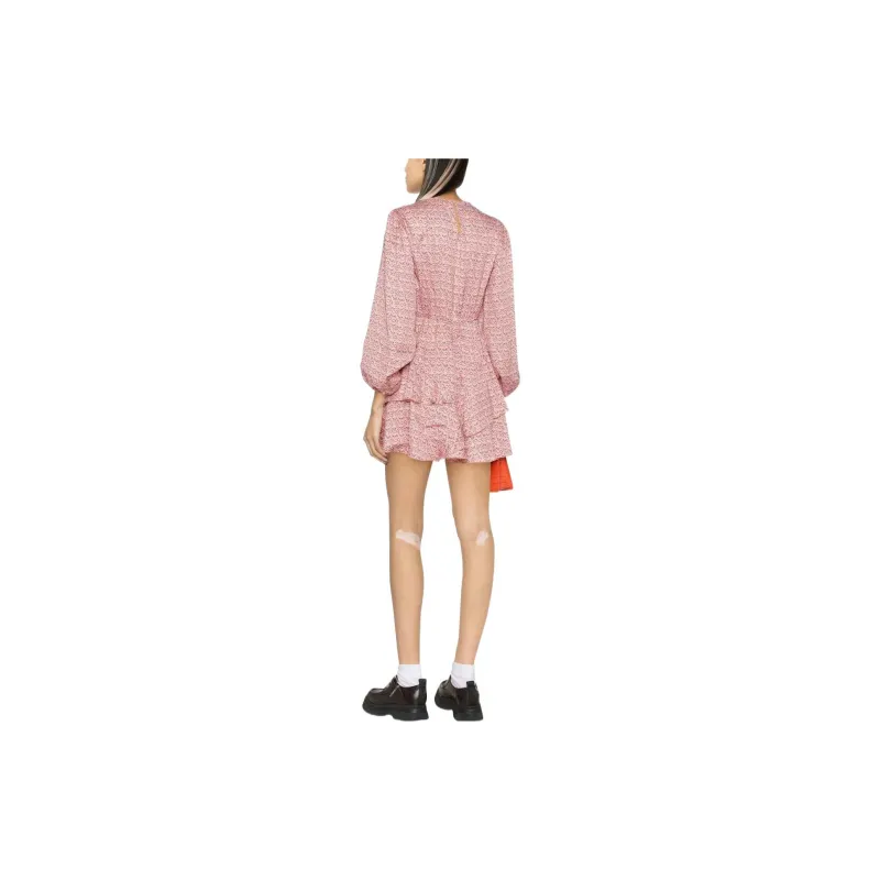 Maje Long Sleeved Dresses Women's Pink-2