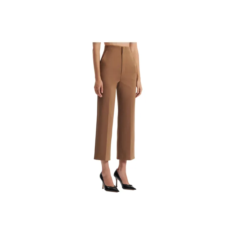 SCANLAN THEODORE Mercerised Cotton Trouser Suit Trouser Women's Camel/Camel-3