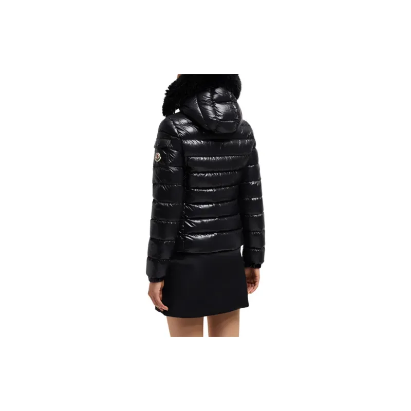 Moncler Logo Patch Hooded Down Coat-2