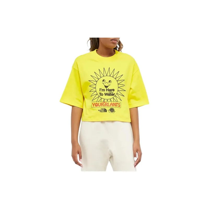 THE NORTH FACE X Online Ceramics Graphic-Printed Cropped T-Shirt-5
