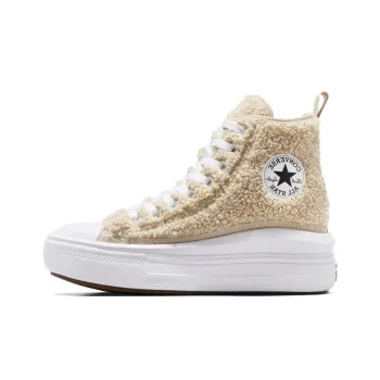 Converse Chuck Taylor All Star Move Platform High GS 'Sherpa   Beach Stone'