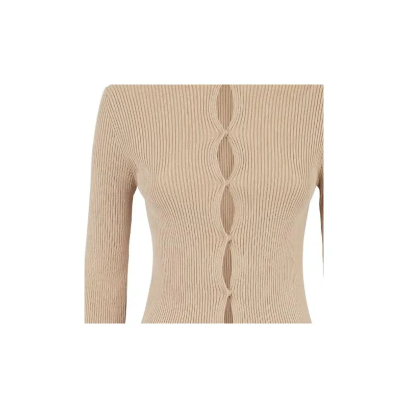 FENDI Buttoned Long Sleeved Cardigan-3