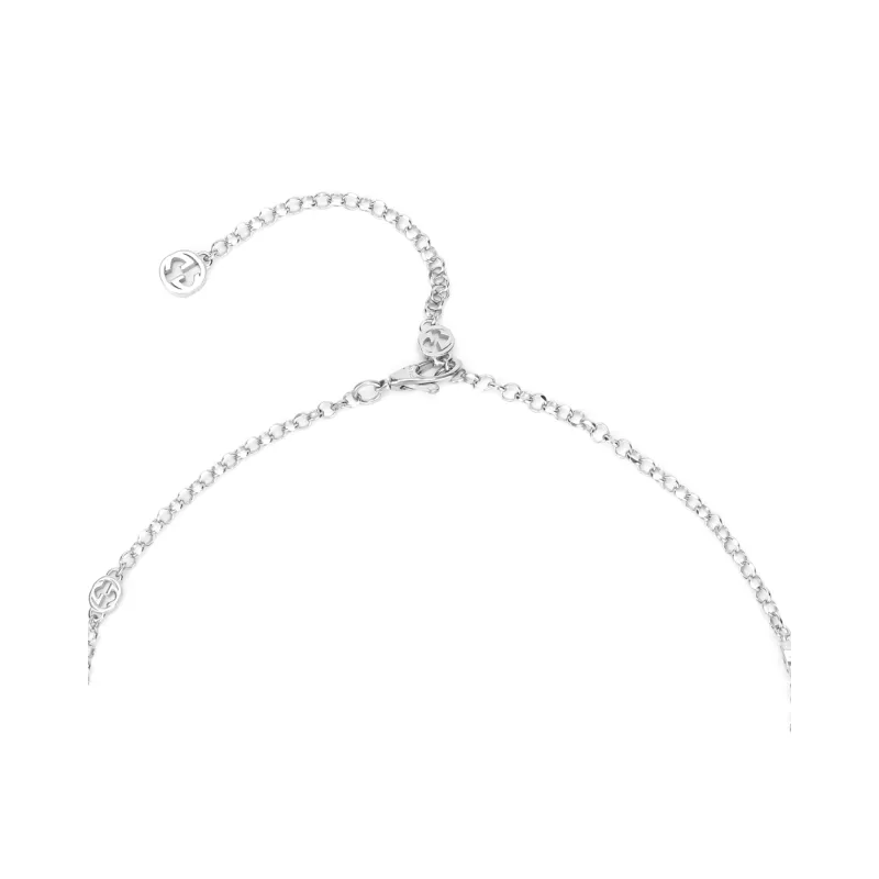 GUCCI Interlocking Heart pendant Necklace-3