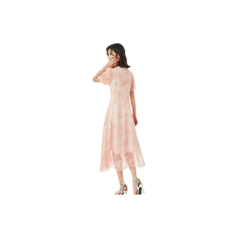 VILAN Short Sleeved Dresses Women's Coral Rose-4