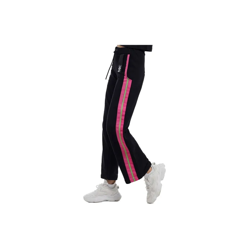 DSG DISGUSTO SS22 Straight Sports Pants Women's Black Pink-5