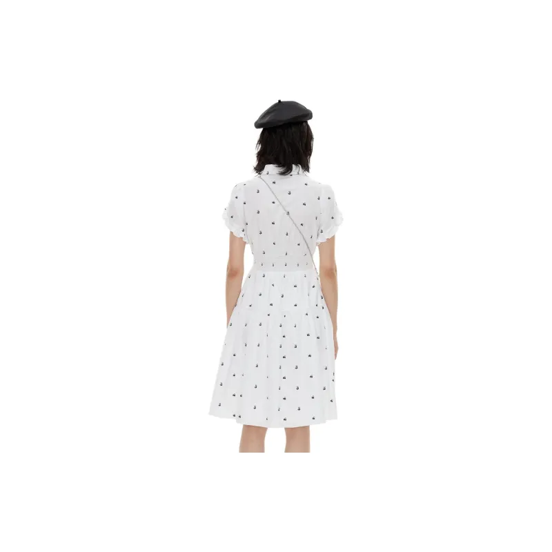 JORYAweekend Short Sleeved Dress Women's White-0
