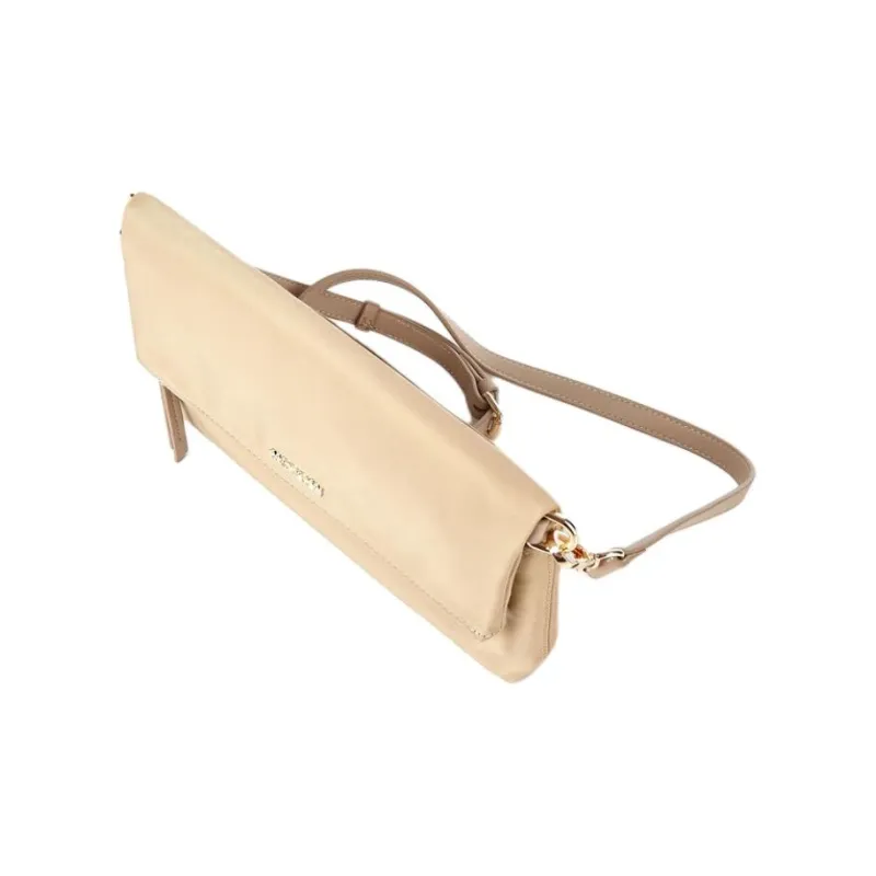 AMERICAN TOURISTER Nylon Shoulder Bag, Crossbody Bag Women's Beige-4