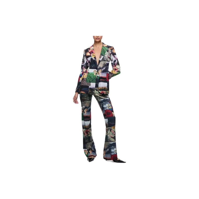 ALICE+OLIVIA FW24 MACEY Business Suit Women's Multicolor-1