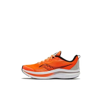 Saucony Kinvara 14 Elite A/C Low Top Running Shoes Orange Gray Kids'