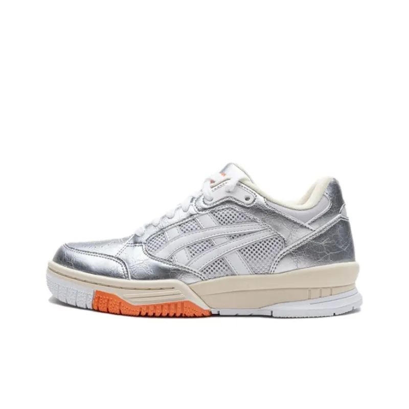 Asics Gel Spotlyte Low Top Children's Basketball Shoes Silver Teenagers-0