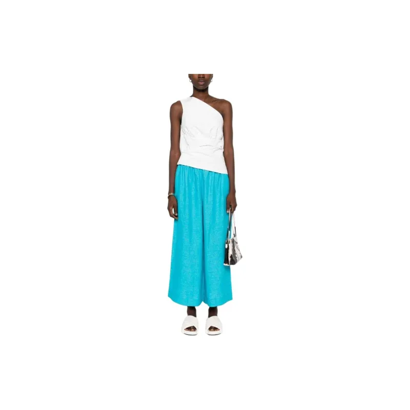 Daniela Gregis SS24 Casual Pants Women's Teal-1