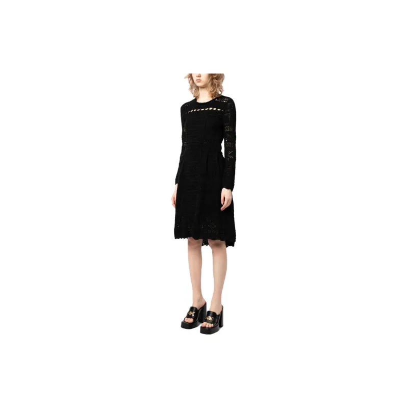 PRADA Flared skirt Crochet Dress-2