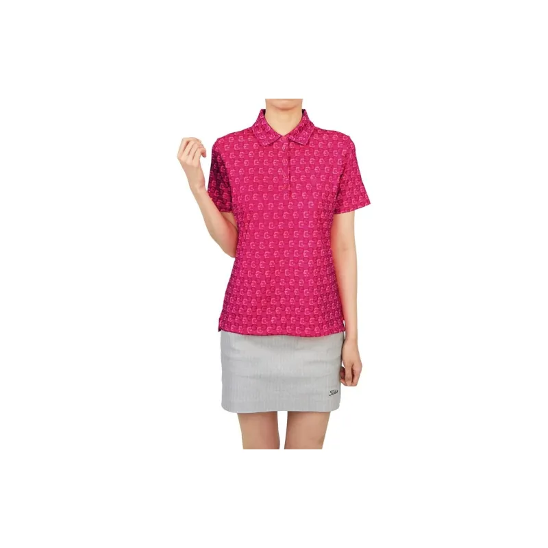 GFORE Polo Shirt Women's Rose Red-3
