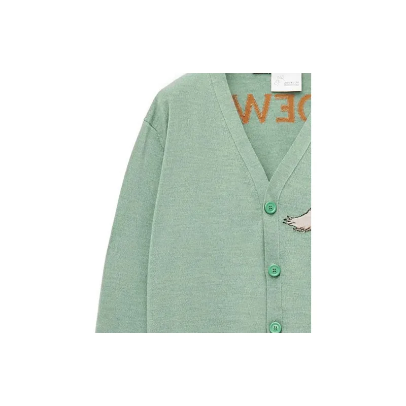 LOEWE SS23 Cashmere Sweater Women's Fennel Green-4