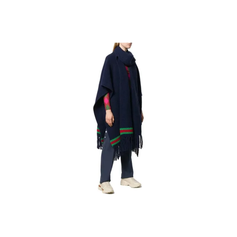 GUCCI Cloaks Women's Navy Blue-1