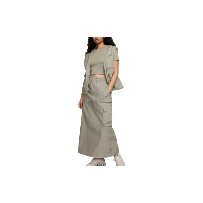 Nike Sportswear Essential Women's Mid Rise Woven Cargo Midi Skirt-2