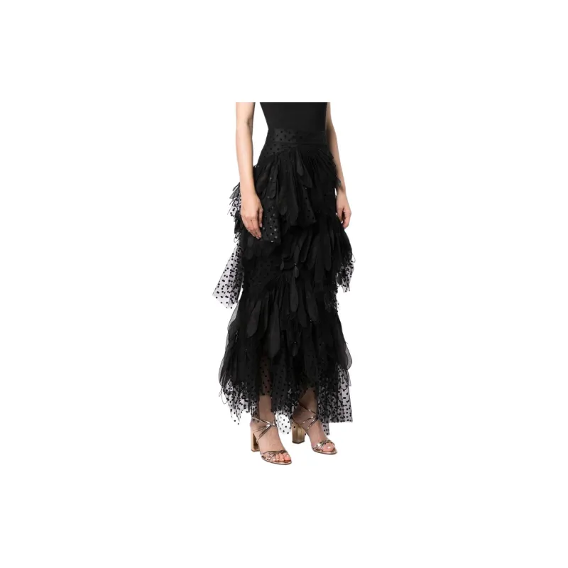 Zimmermann Casual Long Skirts Women's Black-3