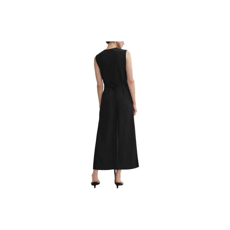 TOTEME Tie-waist Sleeveless Midi Dress-1