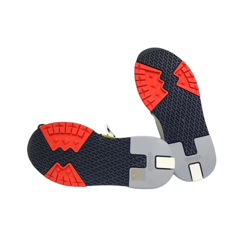 HERMES Addict Low Top Casual Shoes Men's Gray-5