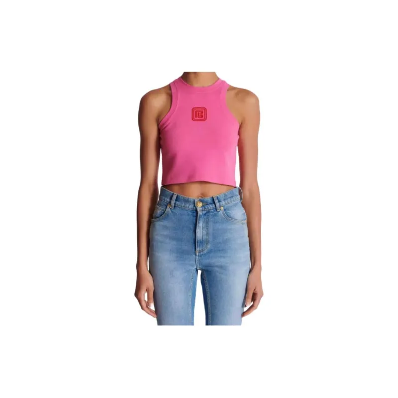 BALMAIN Logo Detailed Cropped Top-3