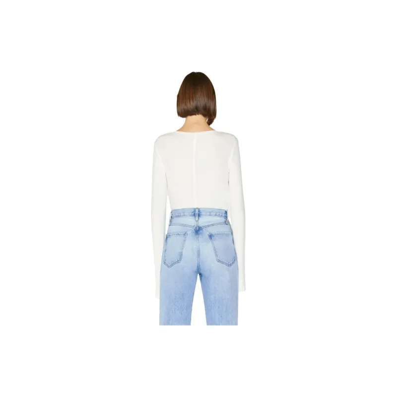 FRAME T-Shirts Women's White-3