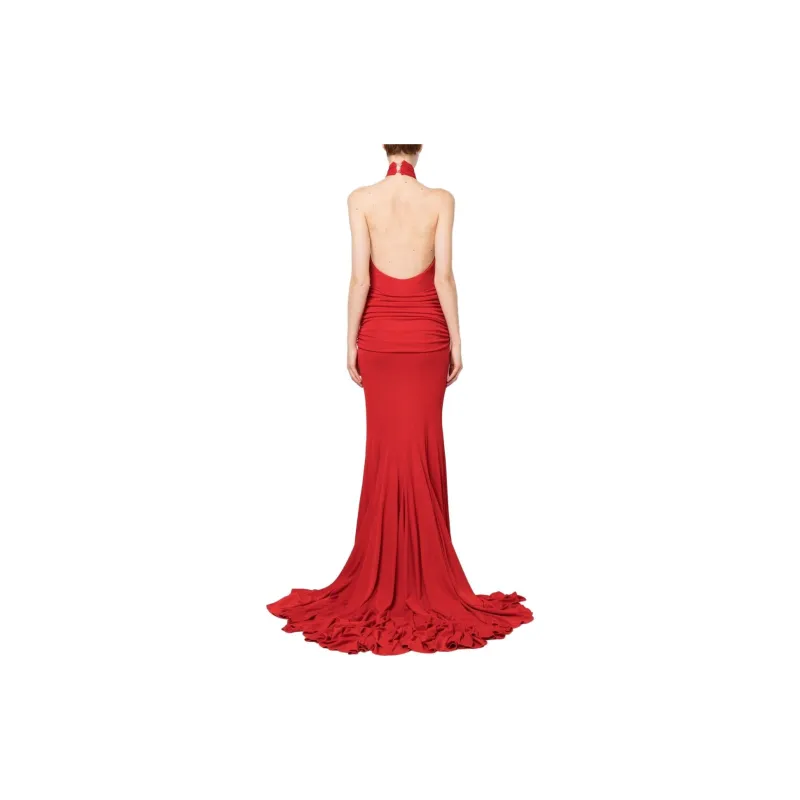 Blumarine Sleeveless Dresses Women's Red-2