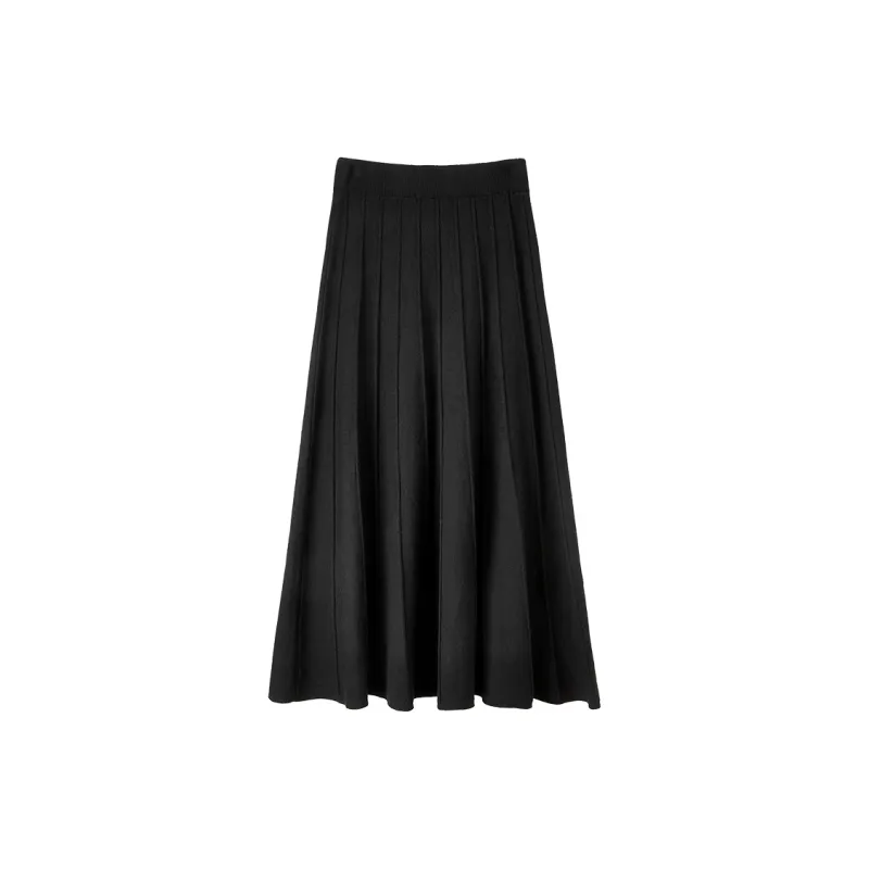 SENTUBILA Long Skirt Women's Classic Black-6