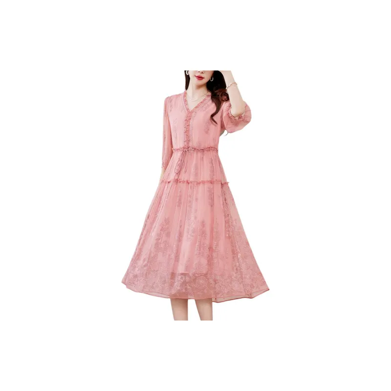 Ink Beauty Long Sleeved Dresses Women's-6