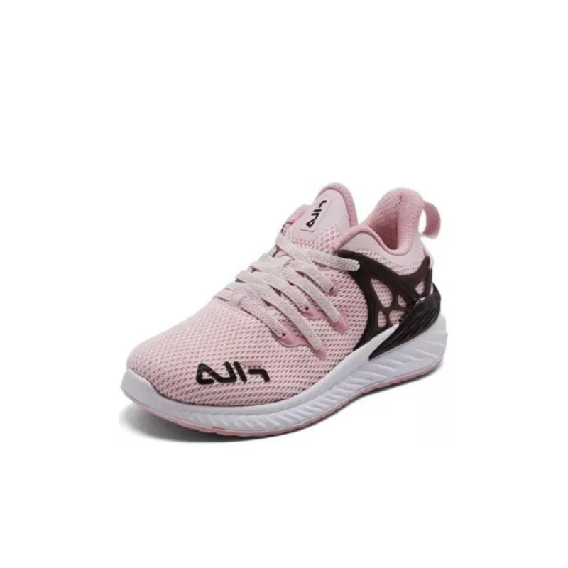 FILA KIDS Big Girls Rapid Flash 21 Slip Resistant Cushioning Wear Resistant Low Top Running Shoes Pink Kids'-1