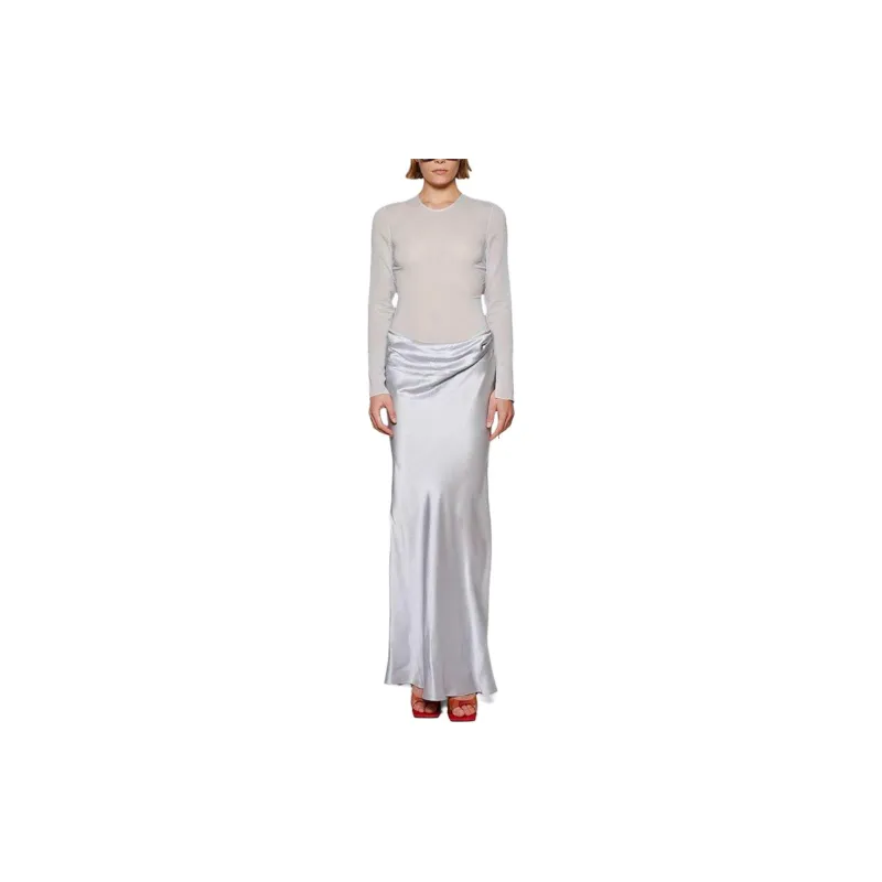 Christopher Esber Semi sheer Draped Maxi Dress-1