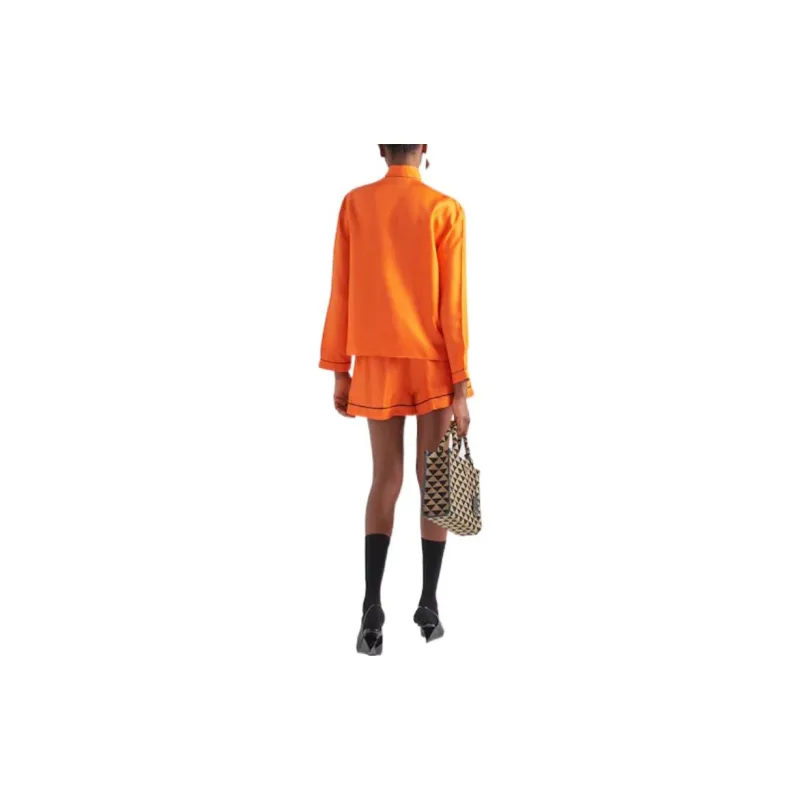 PRADA Casual Shorts Women's Orange-2