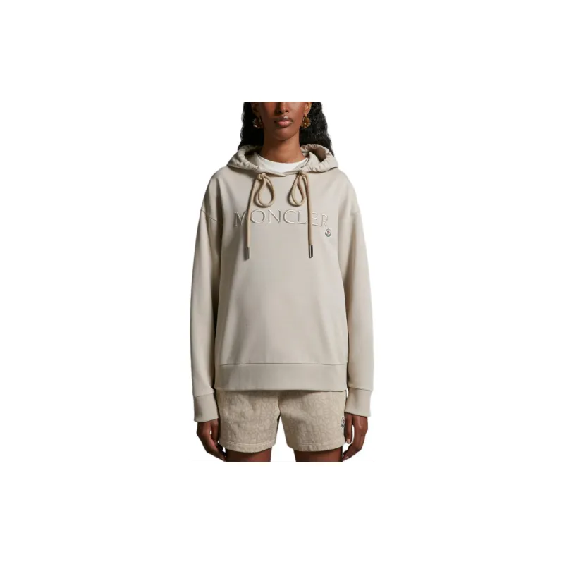 Moncler Logo Embroidered Drawstring Hoodie-1