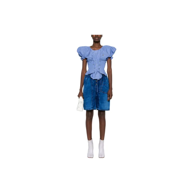 Vivienne Westwood Denim Shorts Women's Royal Blue-1