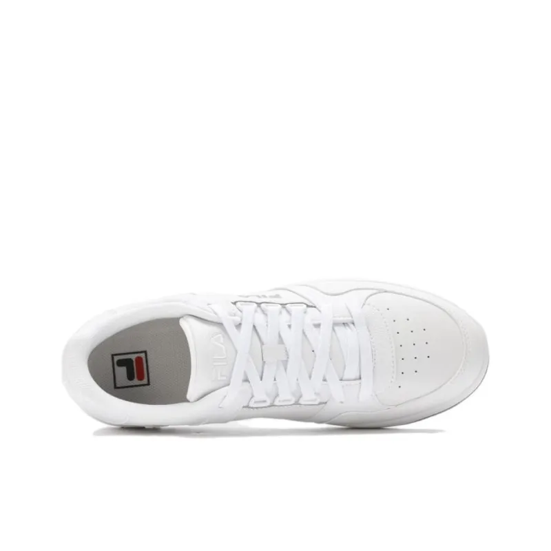 FILA Targa Anti-Slip Wear-Resistant Low-Top Skateboard Shoes Men's White-1