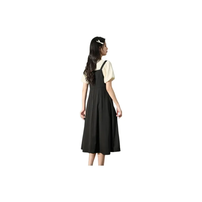 Tonlion SS24 Skirt Set Women's Short Sleeved+Camisole Dress Two Piece Set-2