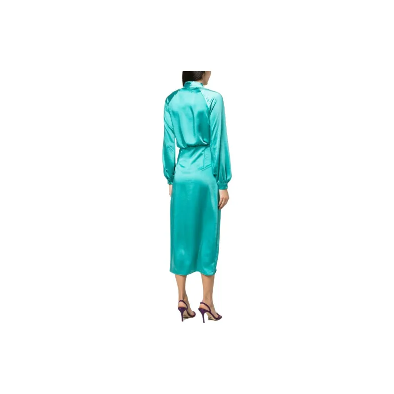 PINKO Long-Sleeved Dresses Women's Aqua Green-2