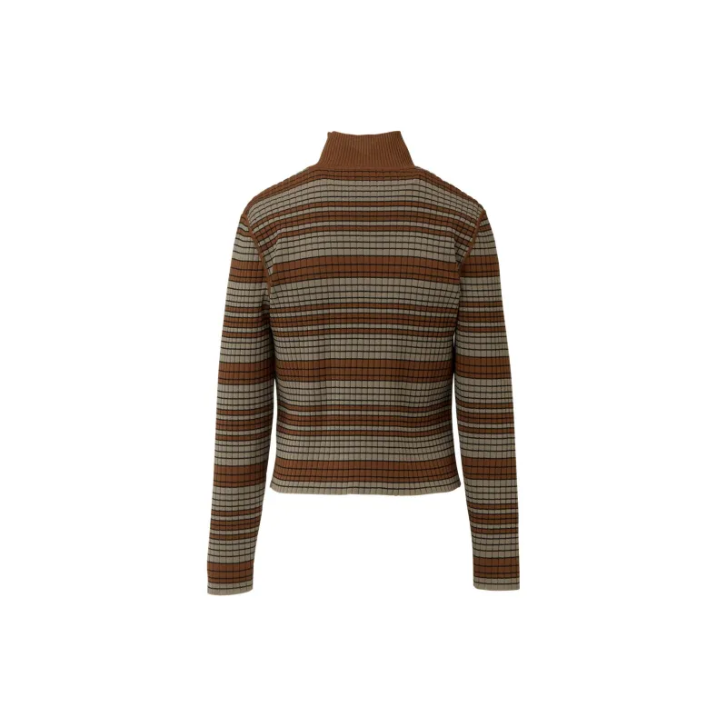 Onitsuka Tiger WS LS KNIT TOP Sweater Women's Brown-1