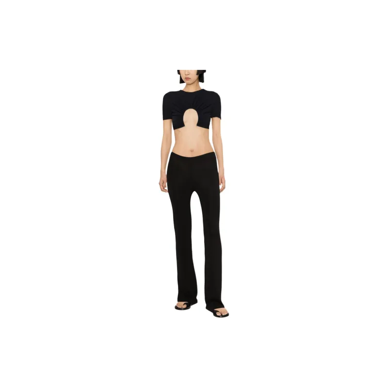 Christopher Esber Cut out Cropped T shirt-1