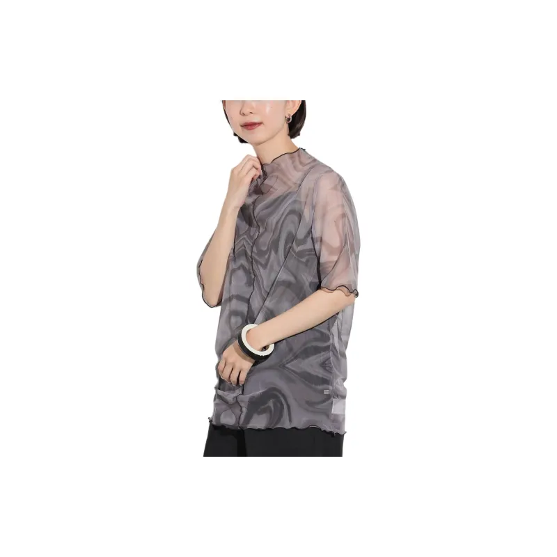 Beams T Shirt Women's Charcoal Gray-7