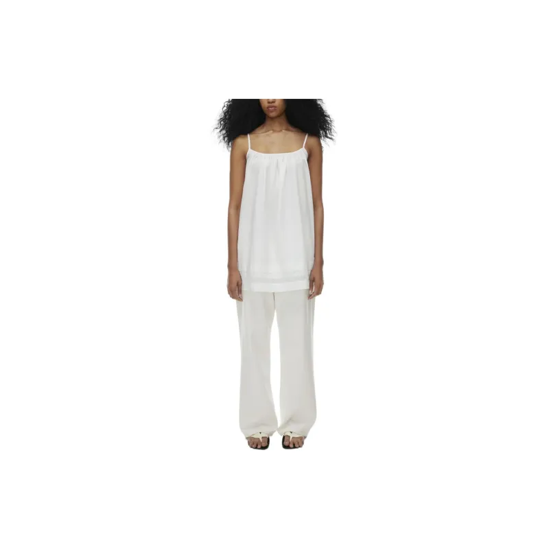 ARITZIA Wilfred Whittaker Poplin Dress Slip Dresses Women's White/White-2