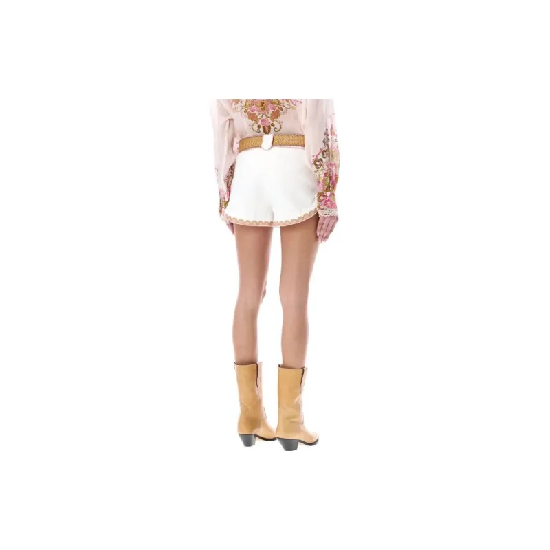 Zimmermann Casual Shorts Women's White-3