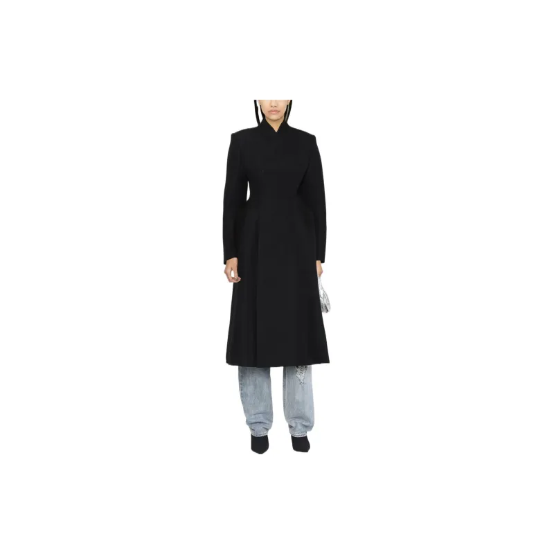 Balenciaga Double-Breasted Long Coat-3