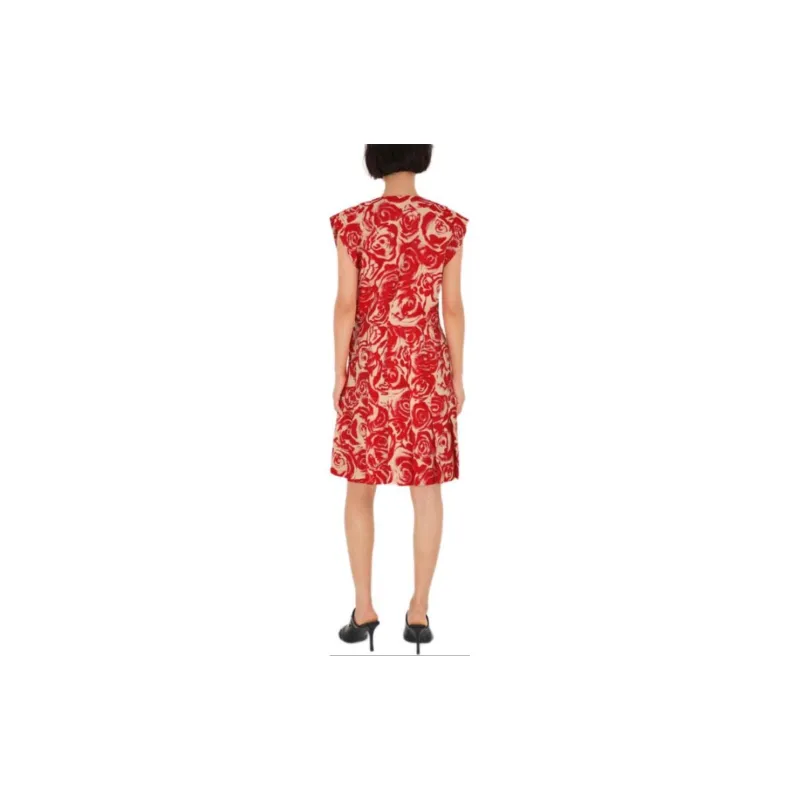 Burberry SS24 Sleeveless Dress Women's Red-3