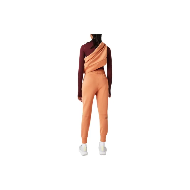 LACOSTE Knitted Sweatpants Women's Orange-2