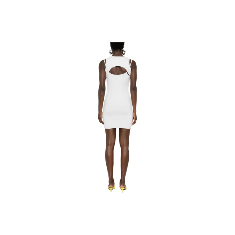 OFF WHITE Cut out Ribbed knit Dress-2