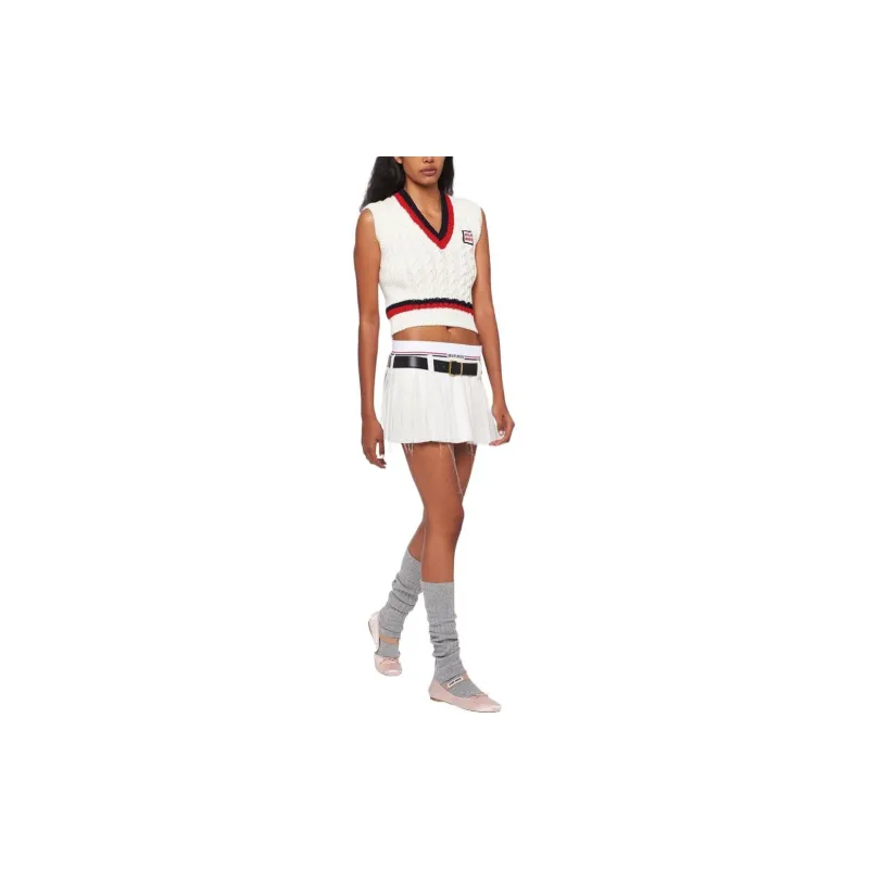 MIU MIU Casual Short Skirts Women's White-1