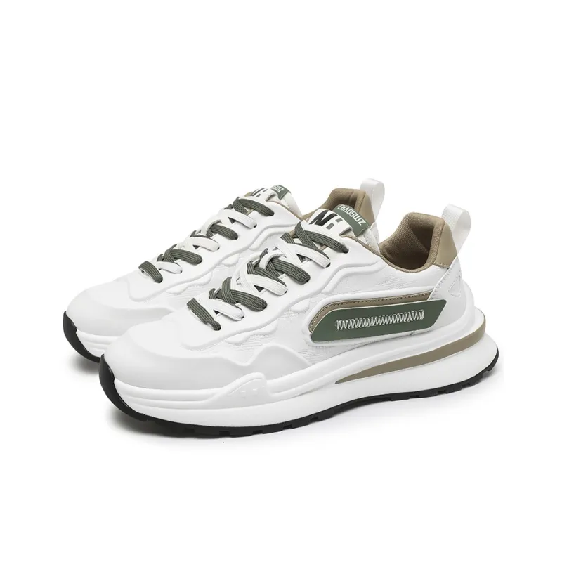 CEDAR HAN Casual Shoes Unisex Low Top Beige Blue/Beige Green */Milk Tea-21